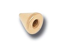 Gold plated fine screw-on steel tip for jewelry | Itc