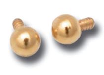 Ball Inner Screw Gold-plated Steel fine gold | Itc