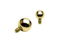 Ball Inner Screw Gold-plated Steel fine gold | Itc