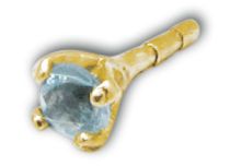 Head Push Clip Cast Iron Steel Gold Fine Cristal Coloré Griffé | Itc