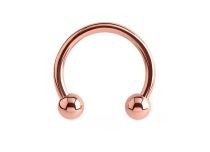Faux Piercing Septum Steel Gold Pink Horseshoe | Itc