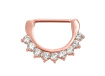 Steel Nipple Pink Clickers Strass White | Itc
