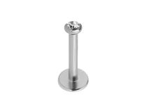 Box of 10 pcs of Labret Titanium Internal Sterile White Crystal | Itc
