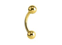 Banana Titanium PVD Gold Internal Sterile Ball 3 mm | Itc