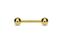 Titanium PVD Gold Sterile Ball Barbell 1.6 mm | Itc