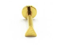 Labret Titanium PVD Gold Internal Sterile Triangle pattern | Itc