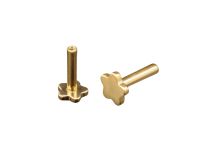 Labret Fleur 1.2x6 Titanium PVD GOLD internal