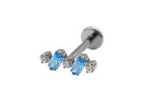 Labret Titane Interne Stérile motif rectangle / rond | Itc
