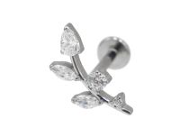 Labret Titane Interne Stérile motif branche rond/Ovale/Triangle BL| Itc
