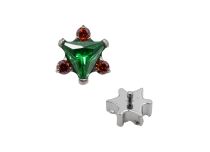 Titanium accessory triangular pattern | Itc