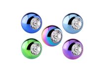 White Crystal Anodized Steel Ball| Itc