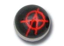 Screwable steel ball with Anarchy motif | Itc
