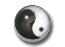Screwable steel ball with Yin Yang pattern | Itc