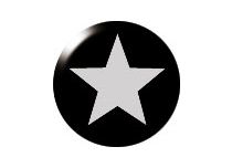 Steel Ball Push Clip Star motif | Itc