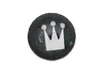 Steel ball Push Clip motif Crown 3 Spikes | Itc