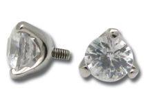 Accessory Screw Internal Cast Steel White Crystal Head Round | Itc