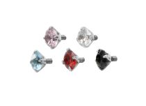 Accessoire vis Interne Serti Griffé Rond Coloré | Itc