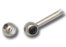Ball Titanium Colored side screw for Jewel 1,2 | Itc