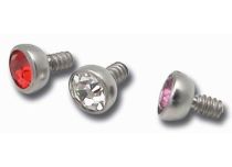Ball Titanium Internal Screw for Jewel 1,2 to Crystal Colored | Itc