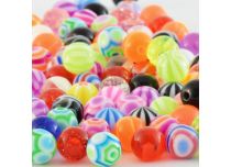 Set of 100 Colored Acrylic Balls | Itc