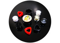 Pack of 10 acrylic plugs, tunnels and expanders in mixed colors and sizes