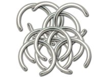 Set of 10 Titanium Rings without Ball | Itc