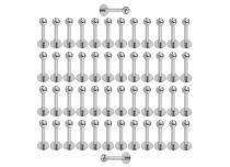 Set of 50 Titanium crystal ball labrets 3 mm | Itc