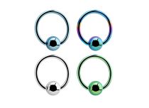 Colored Titanium Ball Ring | Itc