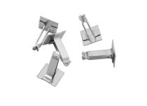 Piercing steel staples in packs of 100 pieces