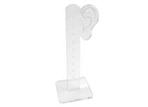 Transparent 10-place micro barbell and labret display stand