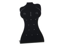 12-place jewelry display acryl. Black