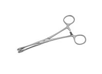 Stainless steel clamp small round open 4.5 x 8 mm length 15.5 cm
