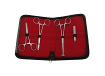Set of 4 stainless steel piercing pliers