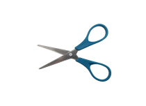 Rounded sterile scissors