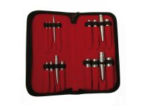 Set of 16 thickened-finish insertion rods from 2 to 16 mm