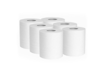 ECOLABEL white embossed wiping spool 450 formats 2 ply à 6pcs
